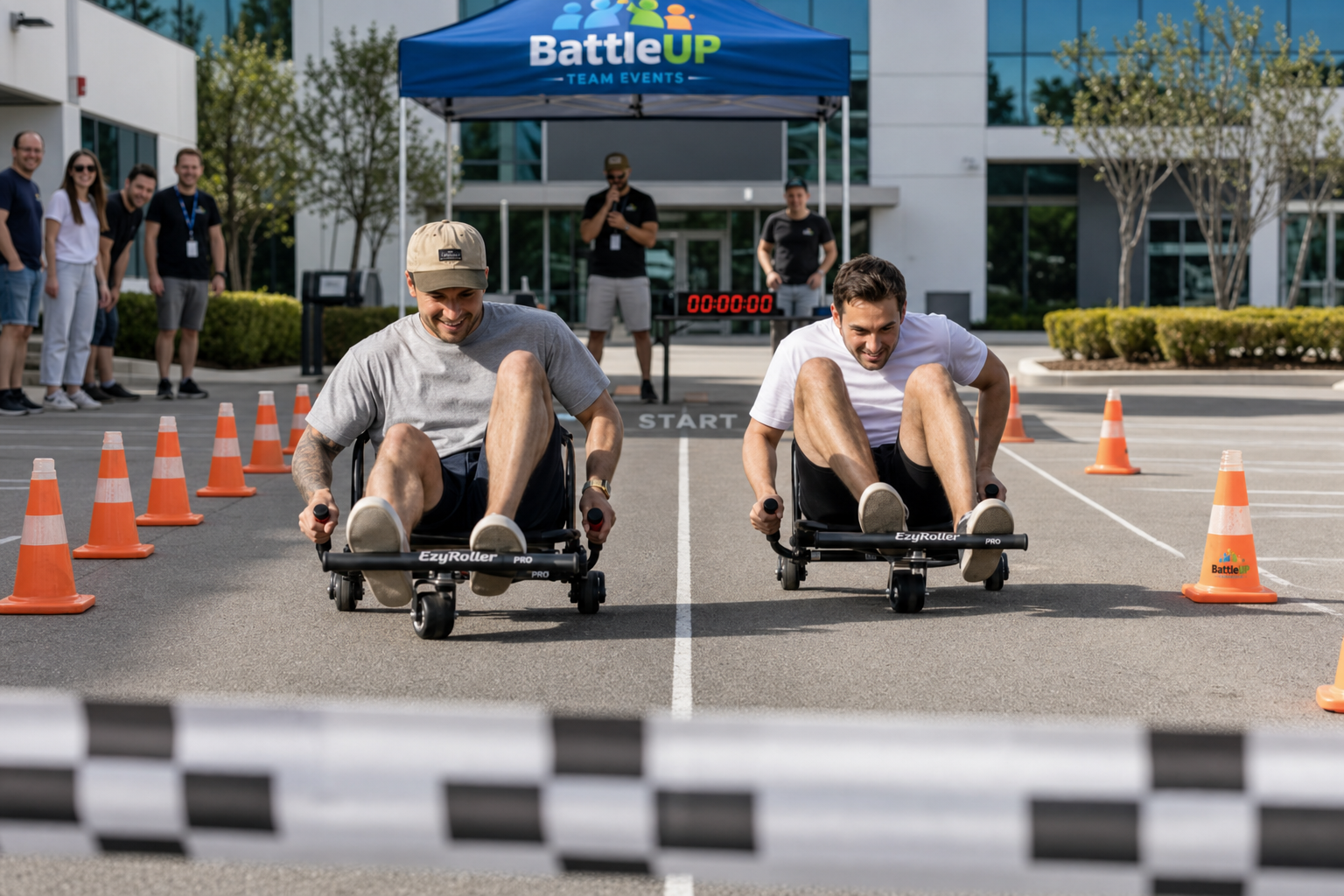 BattleUp Challenge mit Rennformat vor Ort